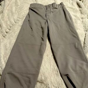 Boys Gray Champro XL Baseball Pants with Black Belt